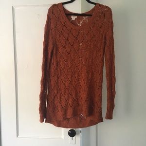 Mossimo Co burnt orange rust sweater
